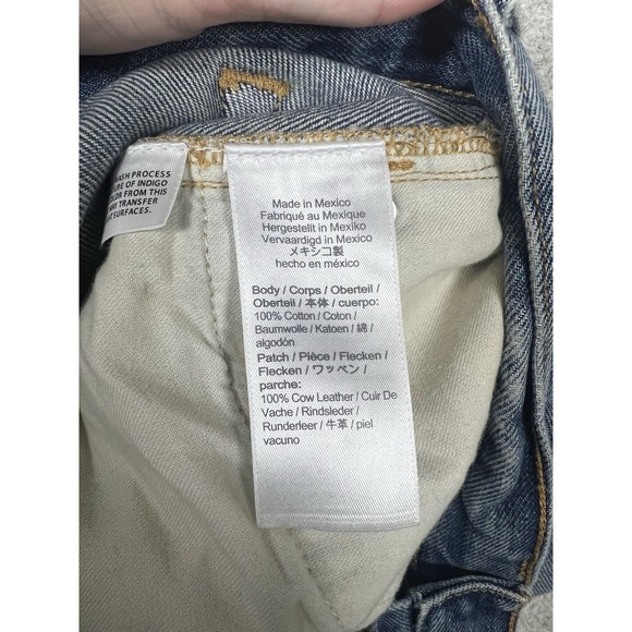 J Crew Slouchy Boyfriend Jeans Medium Blue‎ Distressed Ripped Knees Size 26 - Picture 11 of 15